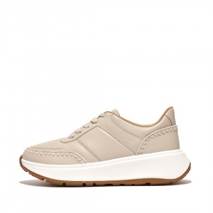 Beige Fitflop F-Mode Women's Sneakers | UAE-2149-NYHCI