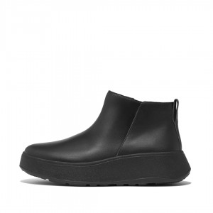 Black Fitflop F-Mode Women's Ankle Boots | UAE-4860-JOXIM