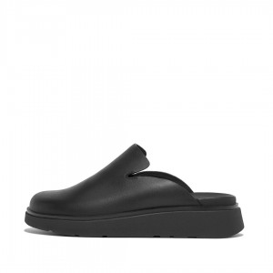 Black Fitflop Gen Ff Women's Mules | UAE-0914-BIHQZ