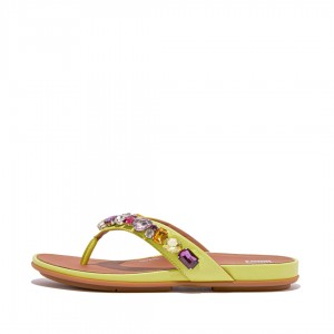 Black Fitflop Gracie Women's Flip Flops | UAE-3598-YSIHO