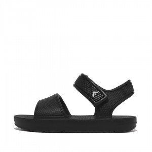 Black Fitflop Iqushion Eva Kids' Back-Strap Sandals | UAE-1429-TJPBI