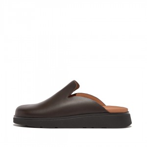 Brown Fitflop Gen-Ff Men's Mules | UAE-8267-YUXOR