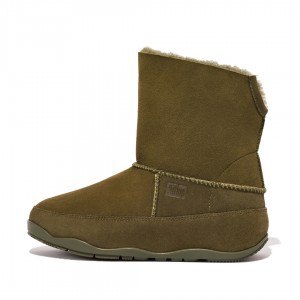 Brown Fitflop Original Mukluk Shearling Women's Ankle Boots | UAE-1246-PFYIS