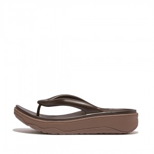 Brown Fitflop Relieff Eva Tpu Thongs Women's Toe-Post Sandals | UAE-3592-MBHPG