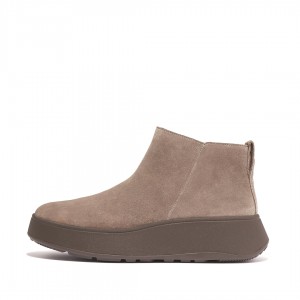 Grey Fitflop F-Mode Women's Ankle Boots | UAE-4756-ZRBGN