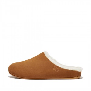 Light Brown Fitflop Shove Men's Slippers | UAE-4023-SUKJI