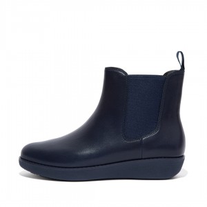 Navy Fitflop Sumi Women's Ankle Boots | UAE-1805-MPVIC