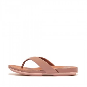 Pink Fitflop Gracie Women's Flip Flops | UAE-0435-PKIMD