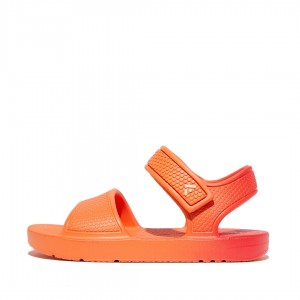 Red Fitflop Iqushion Eva Kids' Back-Strap Sandals | UAE-8407-VBSHD