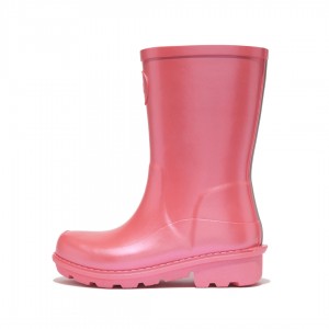 Red Fitflop Wonderwelly Welly Kids' Rubber Boots | UAE-3872-KUSNR