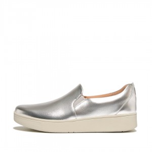 Silver Fitflop Rally Women's Sneakers | UAE-2405-XYTHG