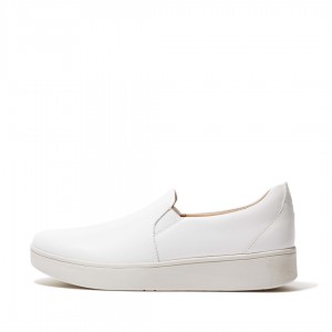 White Fitflop Rally Slip On Skate Women's Sneakers | UAE-8705-IUQXP