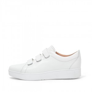 White Fitflop Rally Women's Sneakers | UAE-6231-VFWHZ