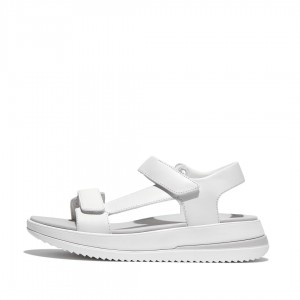 White Fitflop Surff Back Strap Women's Sandals | UAE-1064-EUNCP