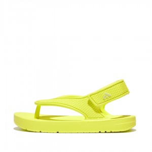 Yellow Fitflop Iqushion Eva Back Straps Kids' Flip Flops | UAE-4039-CZBXW