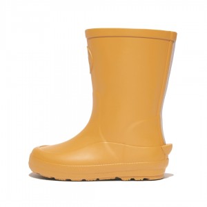 Yellow Fitflop Wonderwelly Natural Rubber Mix Kids' Rain Boots | UAE-7104-MIKLU