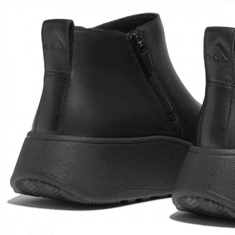 Black Fitflop F-Mode Women's Ankle Boots | UAE-4860-JOXIM