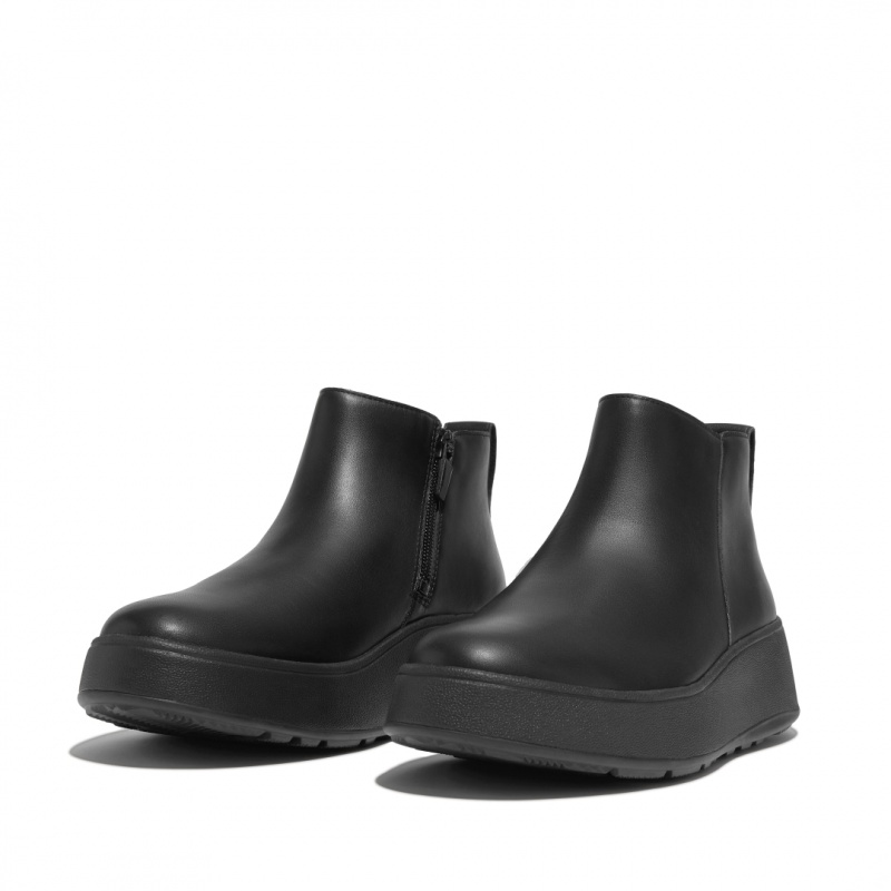 Black Fitflop F-Mode Women's Ankle Boots | UAE-4860-JOXIM