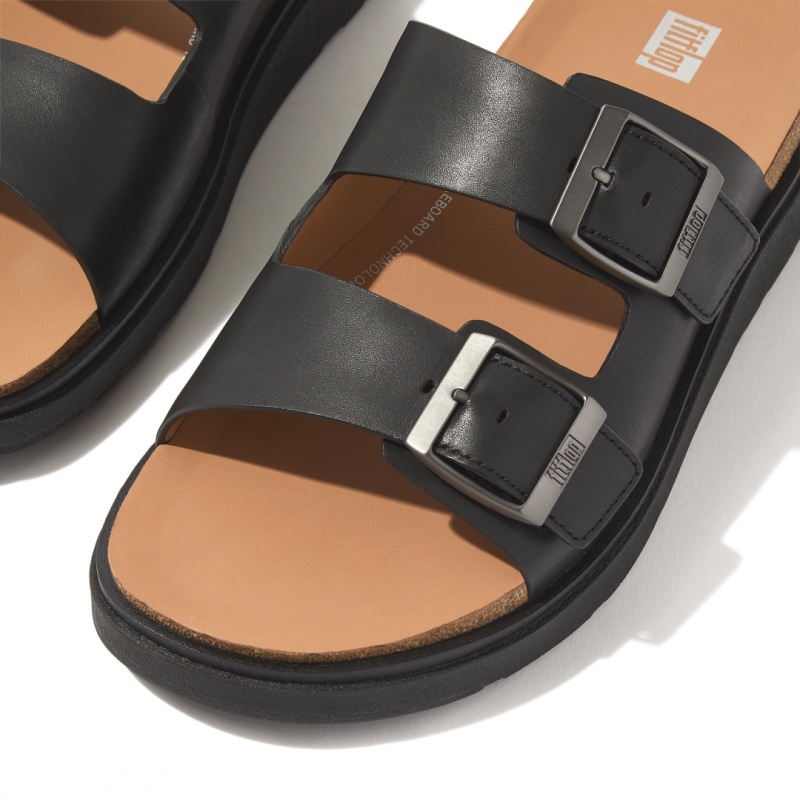 Black Fitflop Gen-Ff Men's Slides | UAE-2748-KNWTI