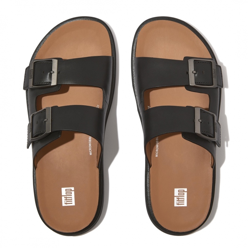 Black Fitflop Gen-Ff Men's Slides | UAE-2748-KNWTI