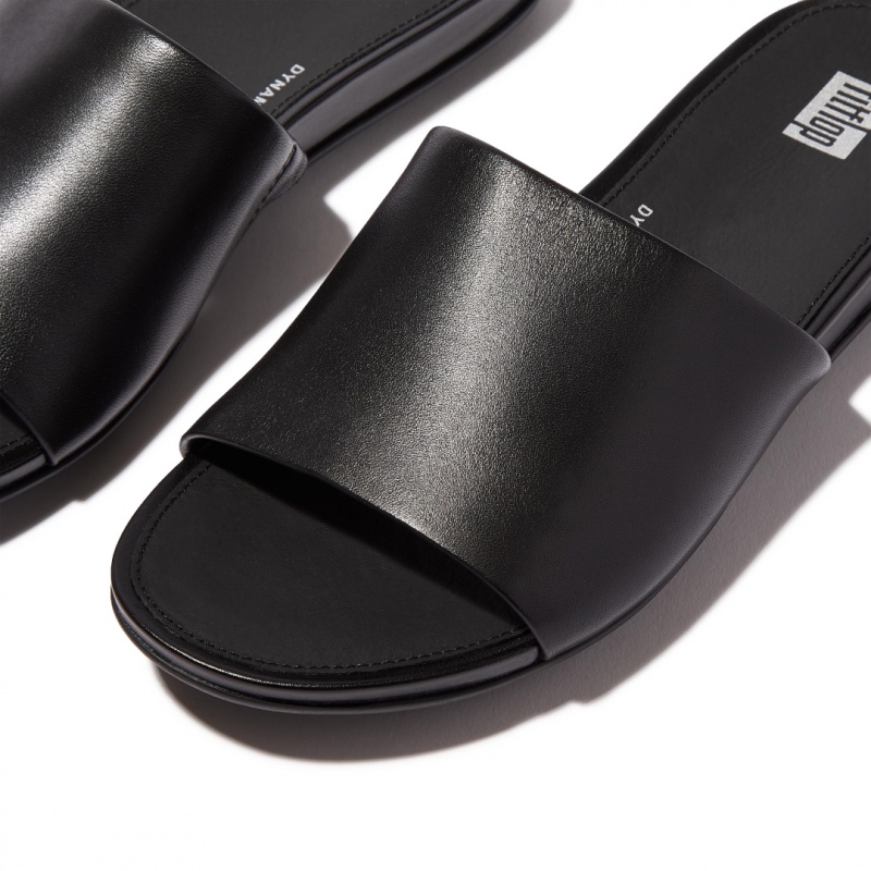 Black Fitflop Gracie Slides Women's Slides | UAE-8435-FDHSL