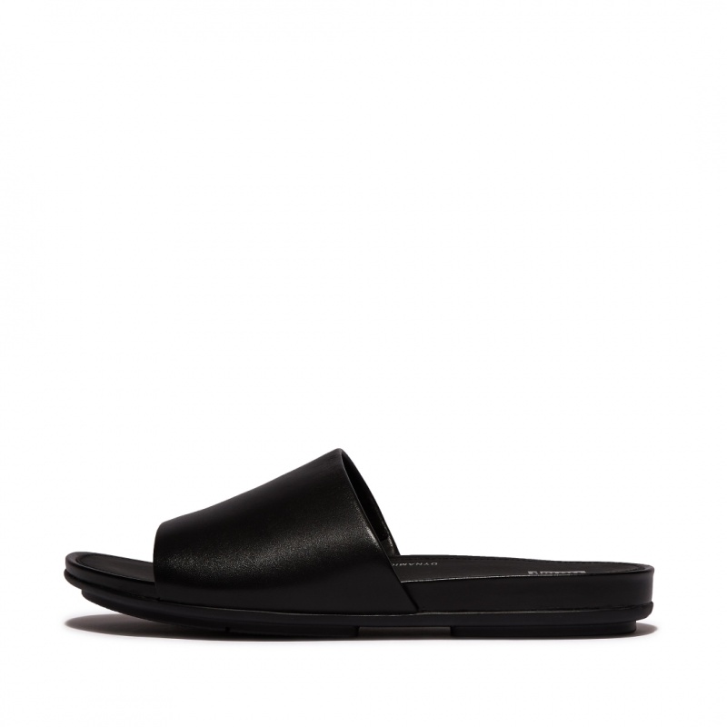 Black Fitflop Gracie Slides Women\'s Slides | UAE-8435-FDHSL