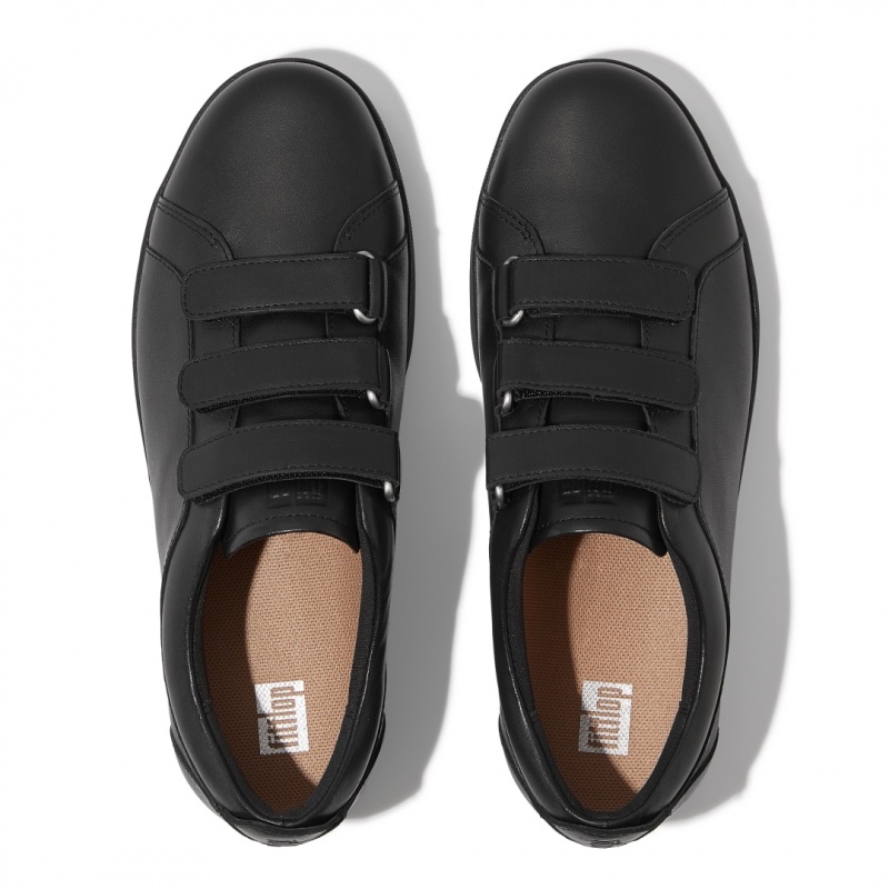 Black Fitflop Rally Women's Sneakers | UAE-9304-JKDFO