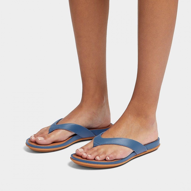 Blue Fitflop Gracie Women's Flip Flops | UAE-1736-IGOFP