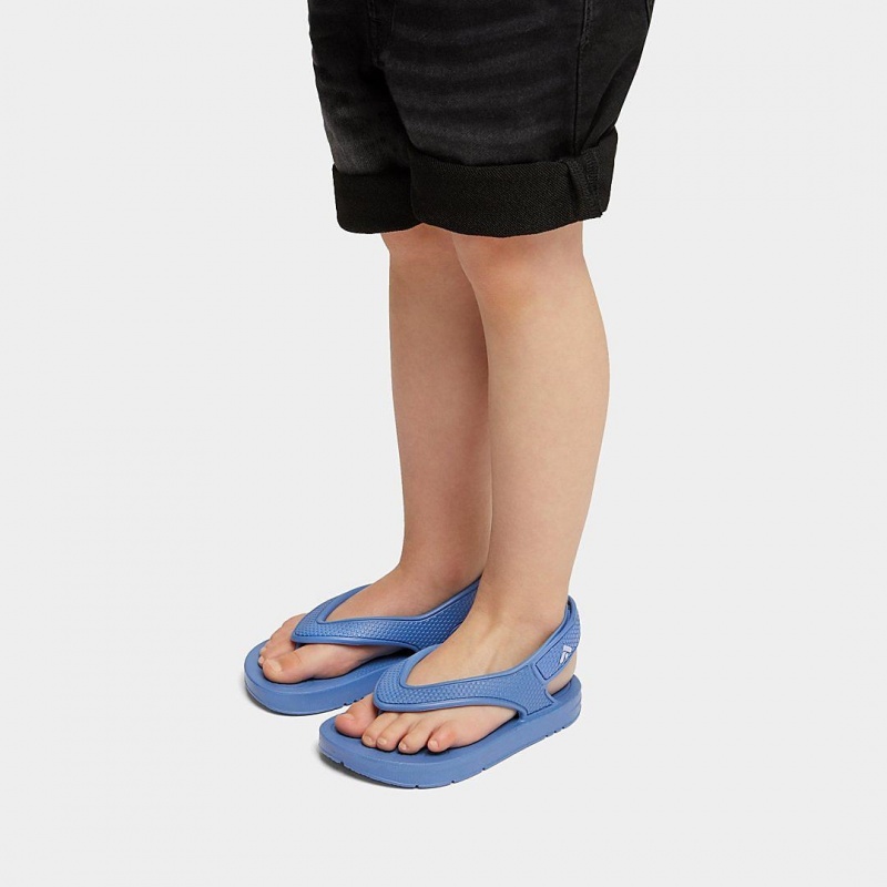 Blue Fitflop Iqushion Eva Back Straps Kids' Flip Flops | UAE-5194-MNLHV