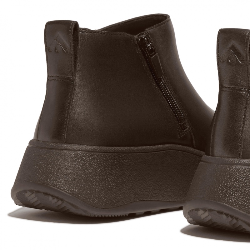 Brown Fitflop F-Mode Women's Ankle Boots | UAE-2419-AQTLF