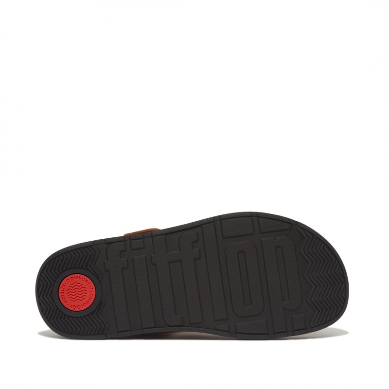 Brown Fitflop Gen-Ff Toe Men's Thongs | UAE-6018-SUTVR