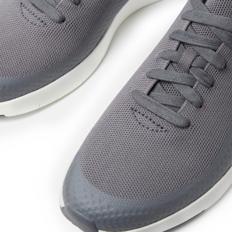 Grey Fitflop Uberknit Ever Knit Men's Sneakers | UAE-4250-NJFIT