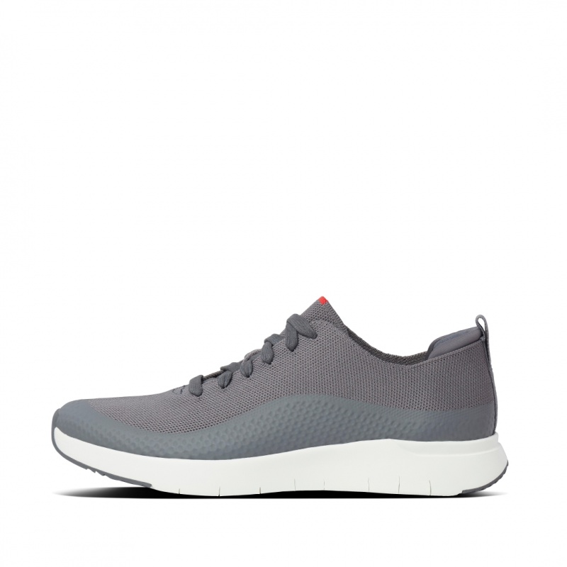 Grey Fitflop Uberknit Ever Knit Men\'s Sneakers | UAE-4250-NJFIT