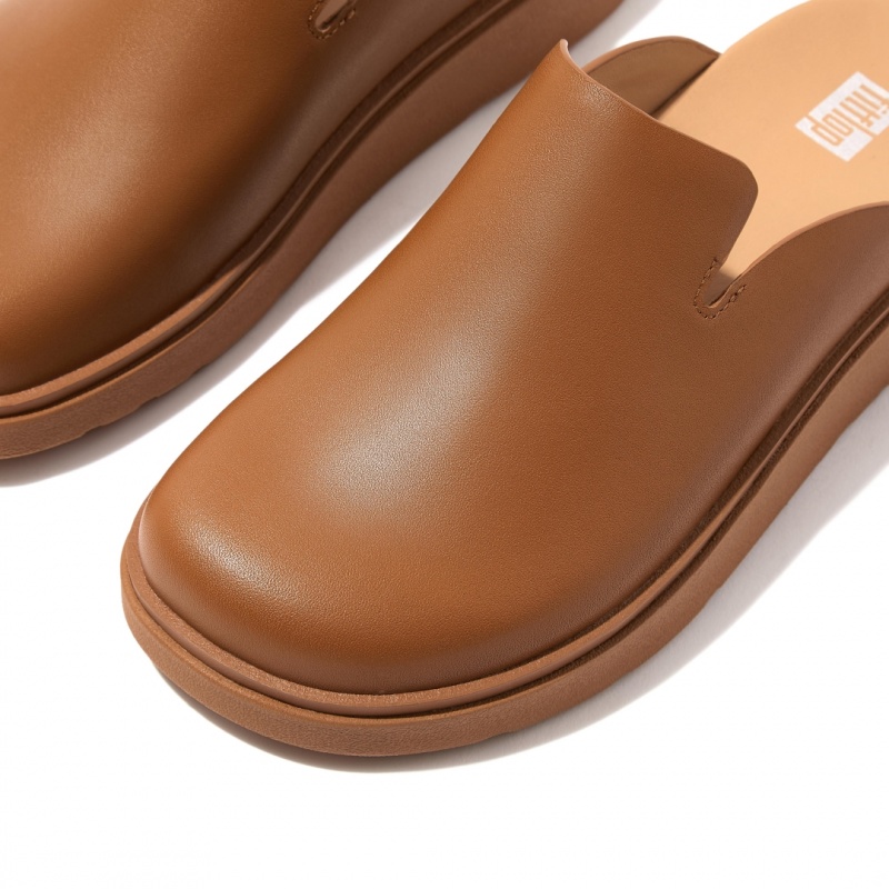 Light Brown Fitflop Gen Ff Women's Mules | UAE-3876-SPXTH