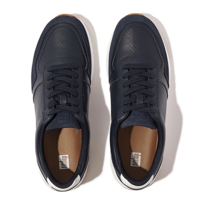 Navy Fitflop Anatomiflex Mix Men's Sneakers | UAE-3416-NBTEK