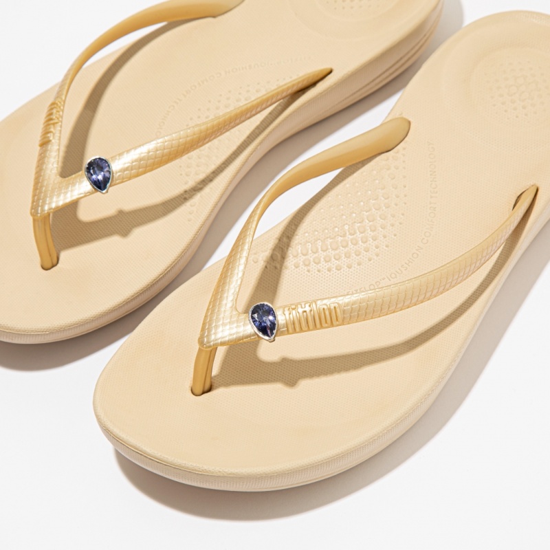 Navy Fitflop Iqushion Crystal Teardrop 2-Pack Women's Charms | UAE-2570-ECTFJ