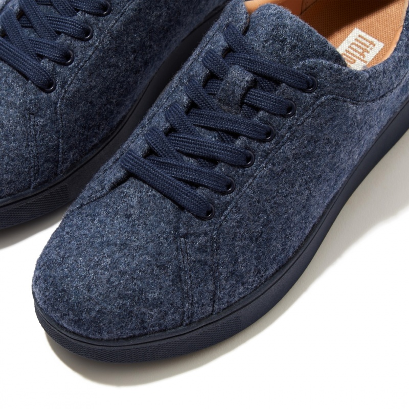 Navy Fitflop Rally Merino Wool Women's Sneakers | UAE-9170-KRJIW