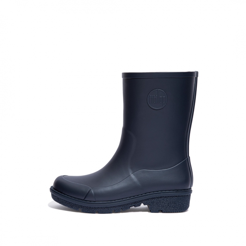 Navy Fitflop Wonderwelly Women\'s Rain Boots | UAE-3678-ECQXT