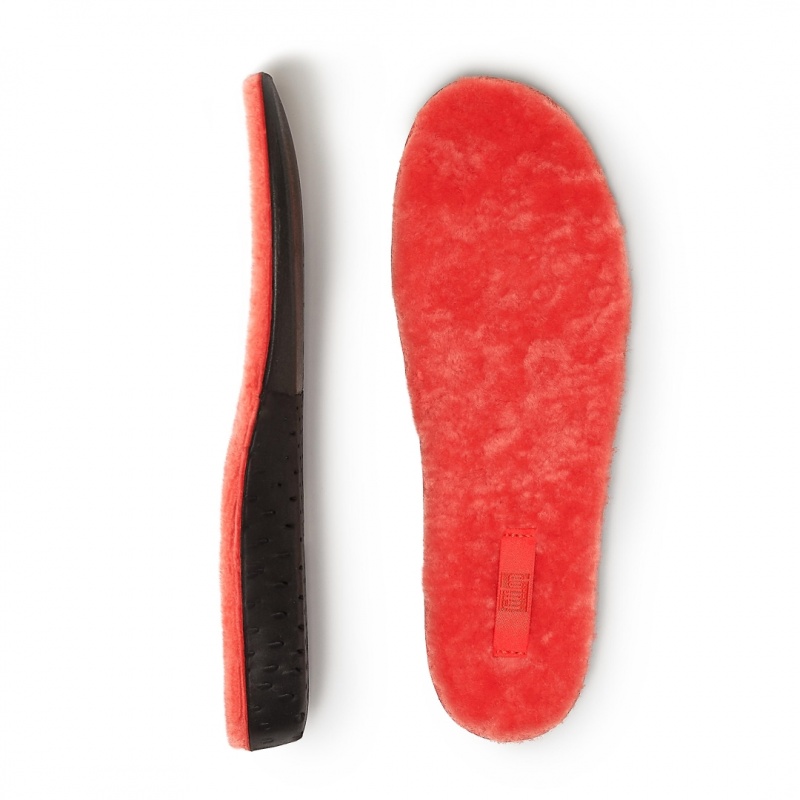 Orange Fitflop Chrissie Shearling Slippers Women's Insoles | UAE-3625-BPDUR