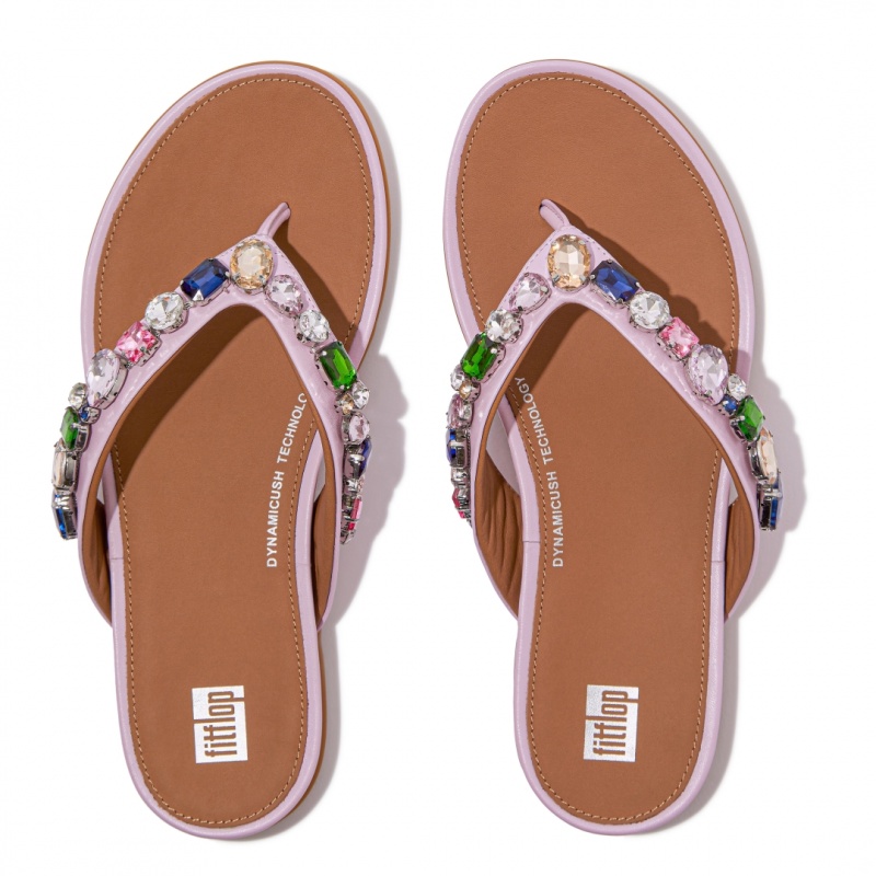 Pink Fitflop Gracie Women's Flip Flops | UAE-9260-RPOVY