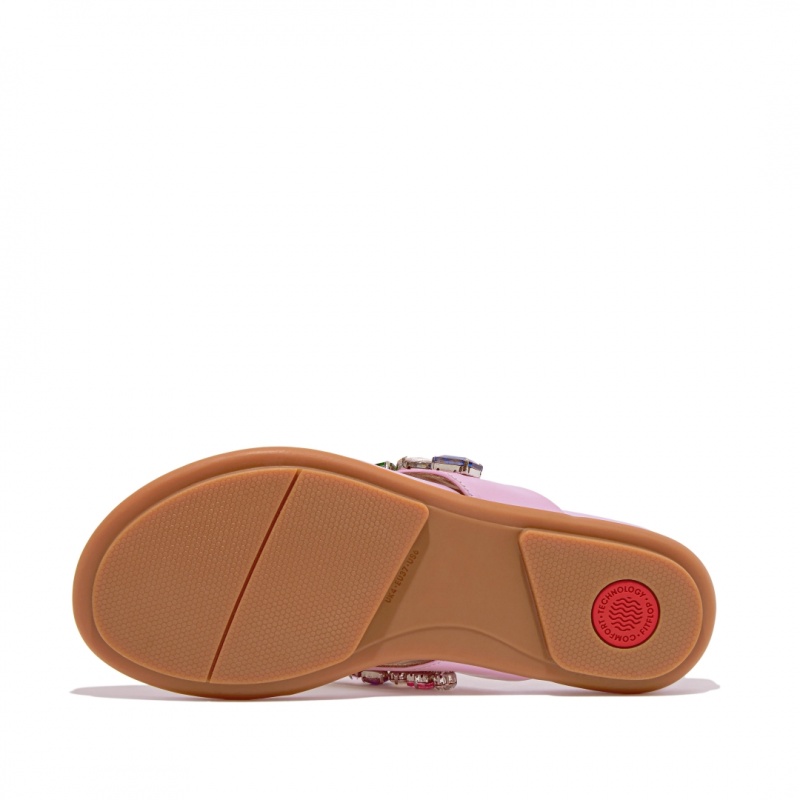 Pink Fitflop Gracie Women's Flip Flops | UAE-9260-RPOVY