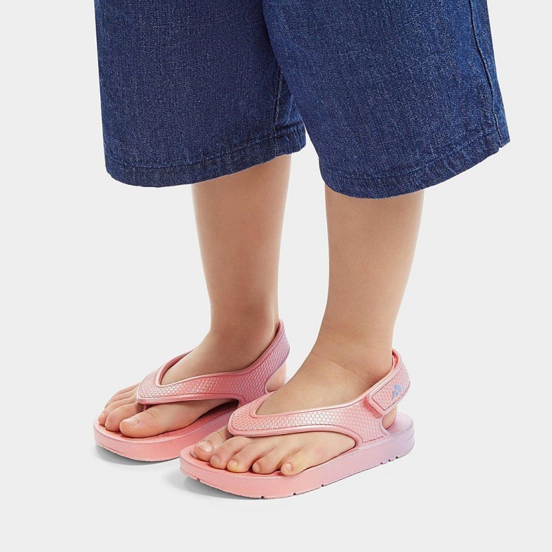 Pink Fitflop Iqushion Eva Kids' Flip Flops | UAE-3895-KDMUC