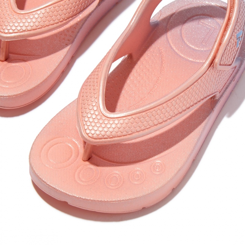 Pink Fitflop Iqushion Eva Kids' Flip Flops | UAE-3895-KDMUC