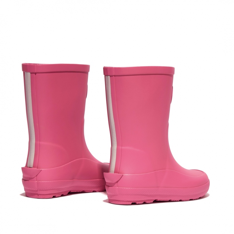 Pink Fitflop Wonderwelly Natural Rubber Mix Kids' Rain Boots | UAE-9450-CDIBY