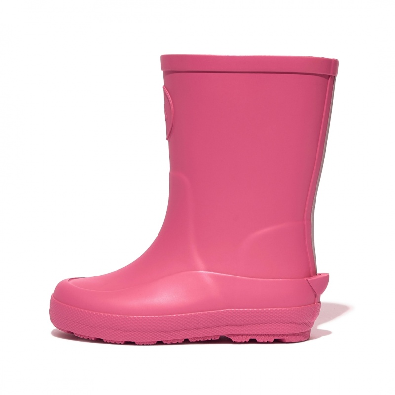 Pink Fitflop Wonderwelly Natural Rubber Mix Kids\' Rain Boots | UAE-9450-CDIBY