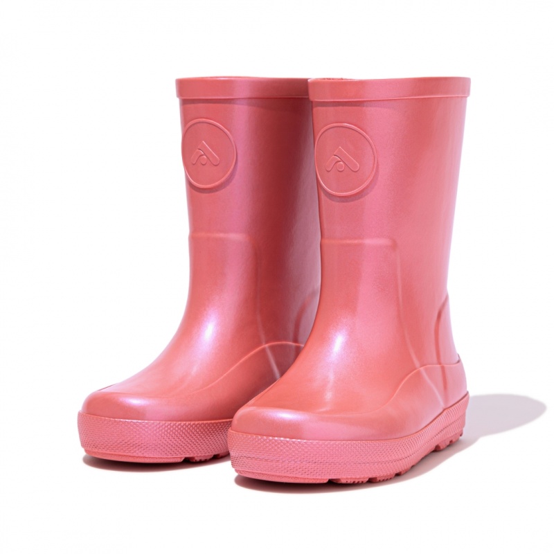 Pink Fitflop Wonderwelly Welly Kids' Rubber Boots | UAE-5971-WXUZE