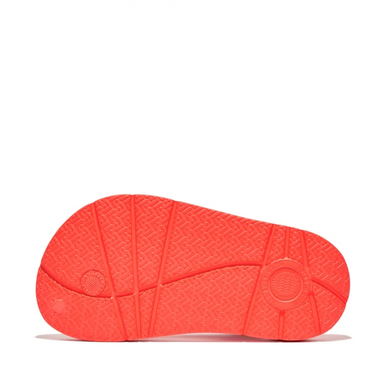 Red Fitflop Iqushion Eva Back Straps Kids' Flip Flops | UAE-5829-CTMHP