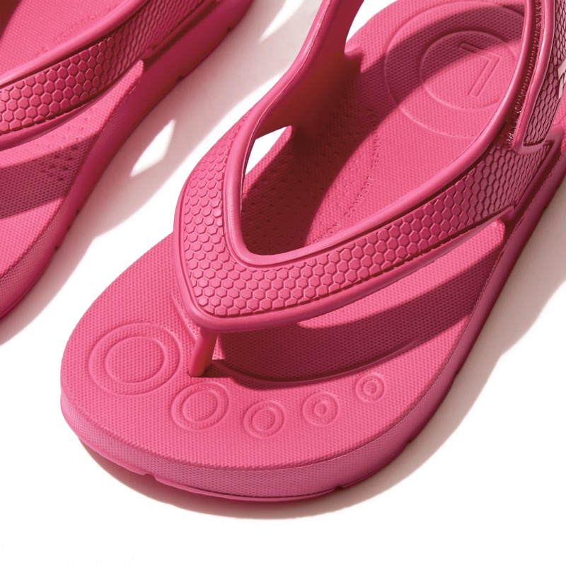 Red Fitflop Iqushion Eva Back Straps Kids' Flip Flops | UAE-1928-KXENW