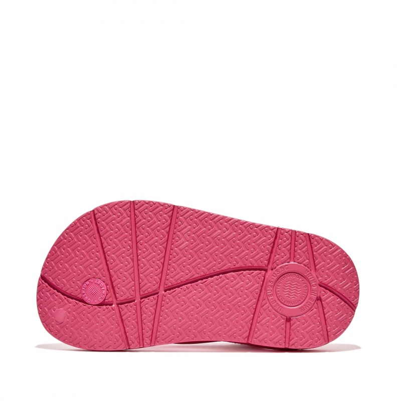 Red Fitflop Iqushion Eva Back Straps Kids' Flip Flops | UAE-1928-KXENW