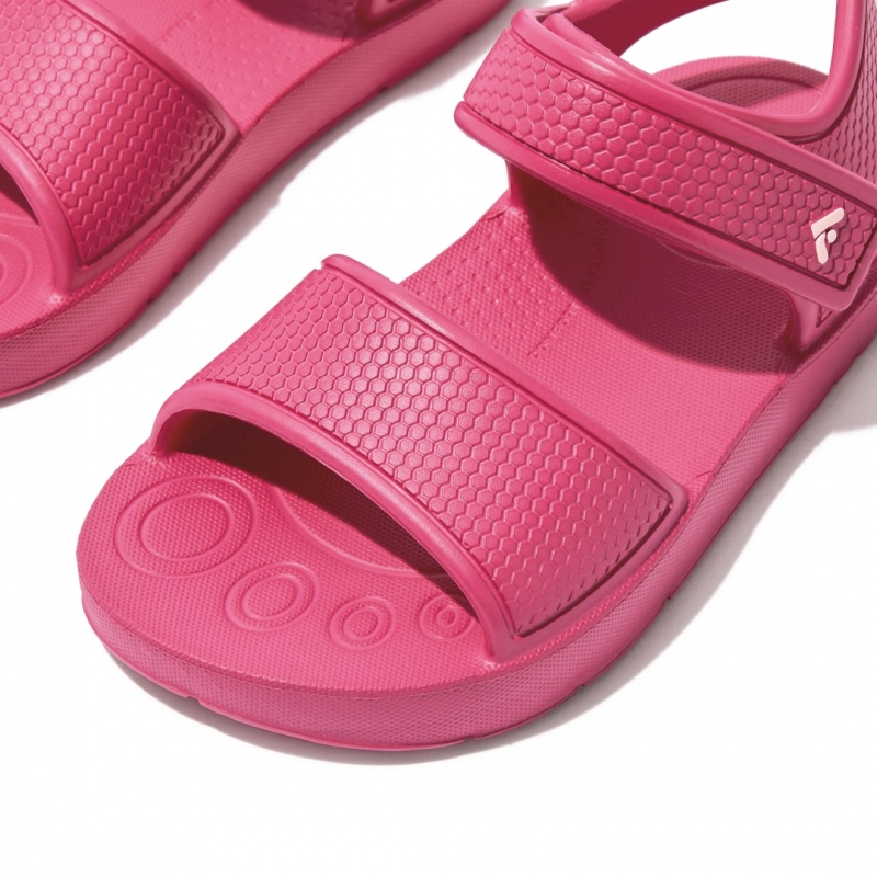 Red Fitflop Iqushion Eva Kids' Back-Strap Sandals | UAE-5932-XSFJC